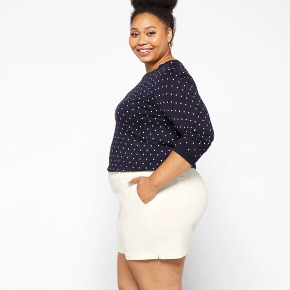 41 HAWTHORN Rosabel Mid Rise Short White 18W Nwt - Picture 3 of 10